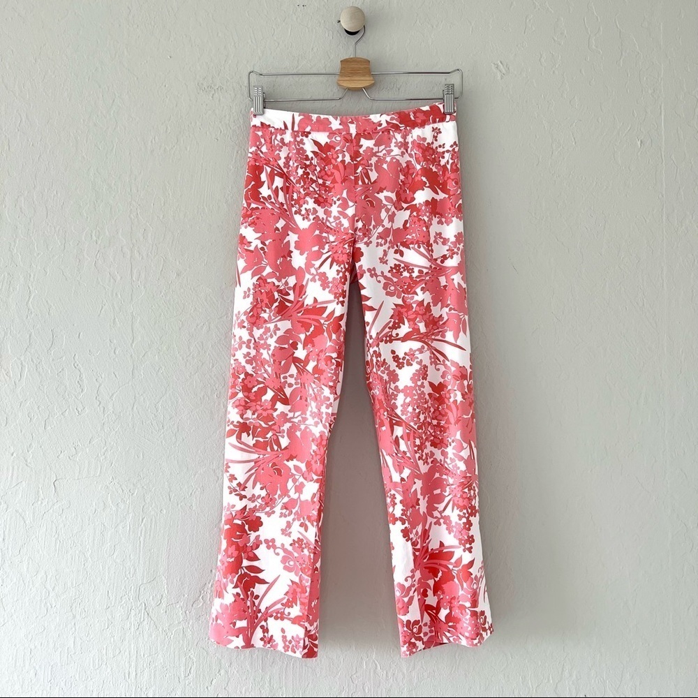 Loro Piana Altered Printed Floral Cotton Trousers
